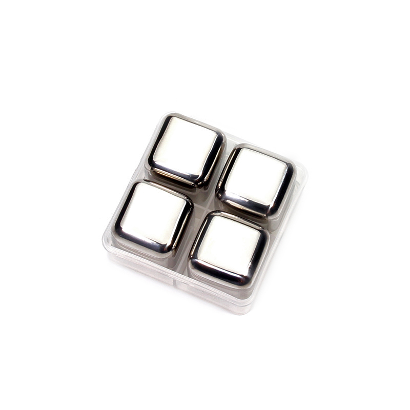 Whiskey Stone Set - Stainless Steel Ice Cubes, Reusable Chilling