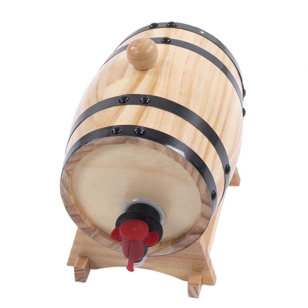 Wine Whiskey Beer - 7 piece Vintage Pine Wood Wine