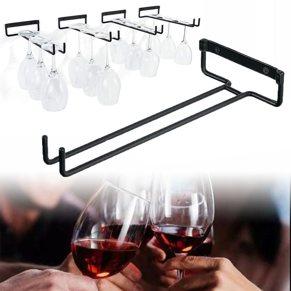 Wine Rack Wall Mount - Wall Mounted Stemware Holder Kitchen Wine