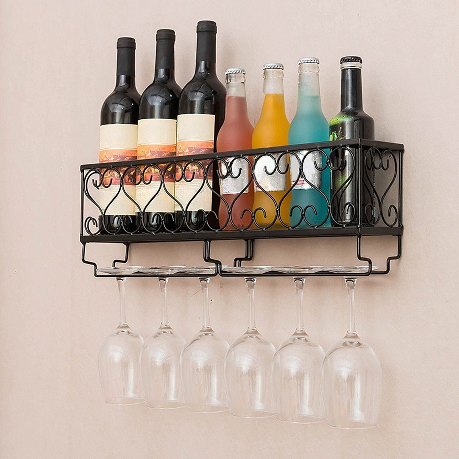 Wine Rack Wall Mount - 1Pcs Wall Mount Wine Bottle Rack