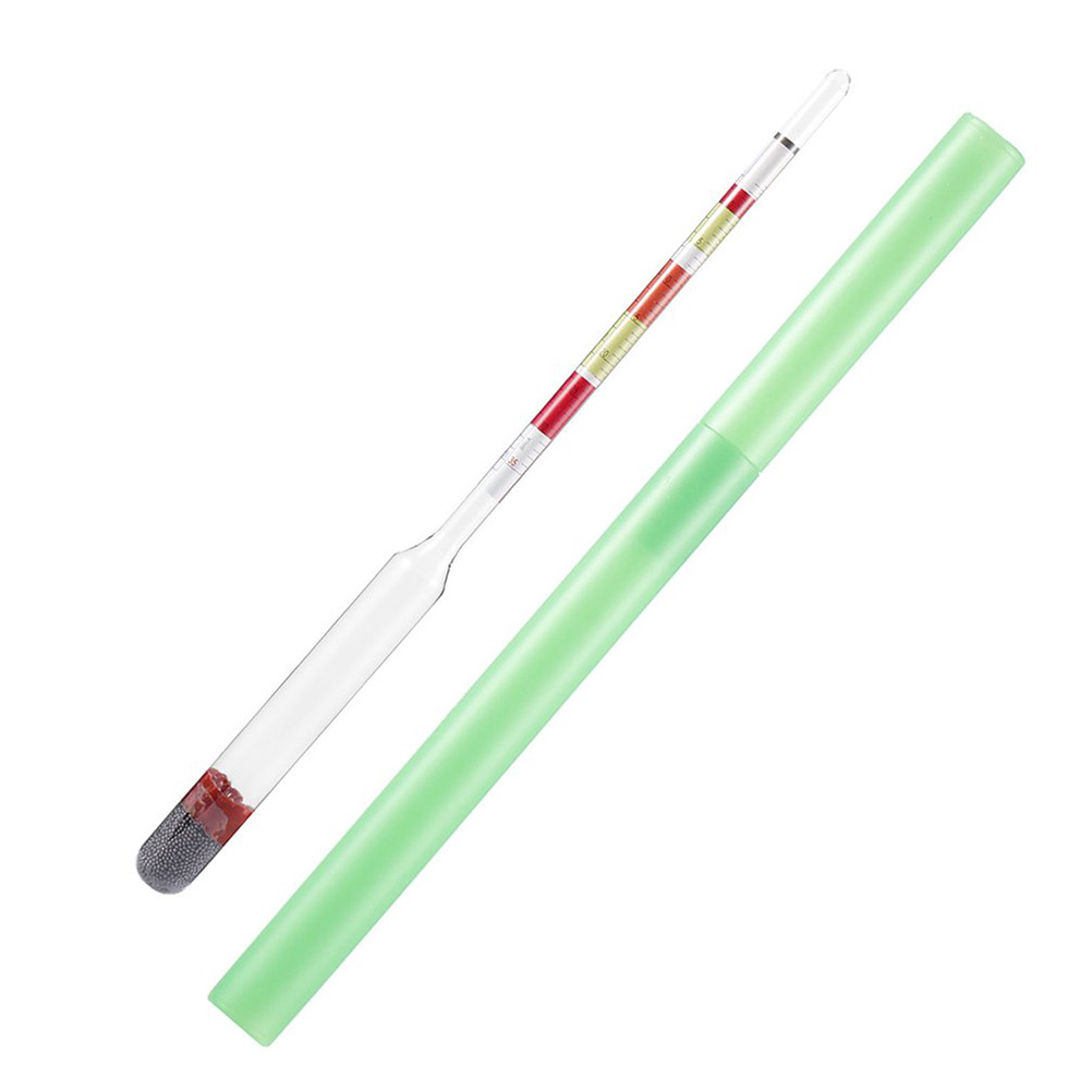 Wine To Beer Alcohol - Triple Scale Hydrometer Clear Marking Home