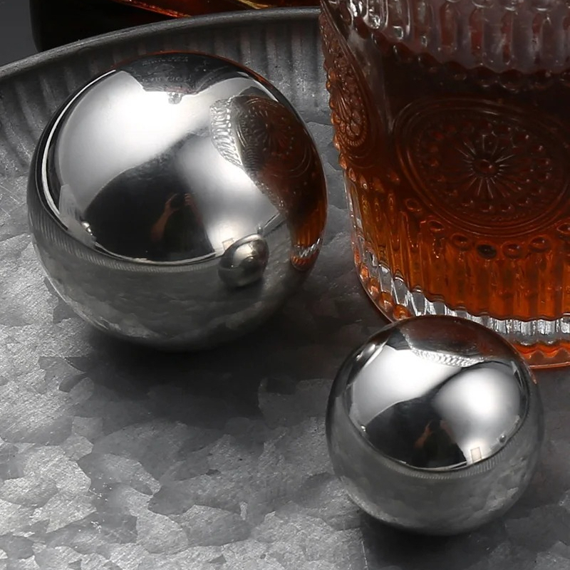 Whiskey Stone Set - 1PC Reusable Stainless Steel Ice Cubes