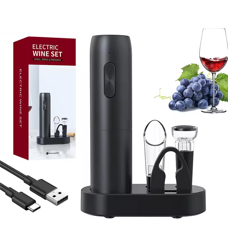 Wine Opener Electric - 4-in-1 Electric Bottle Wine Opener Set