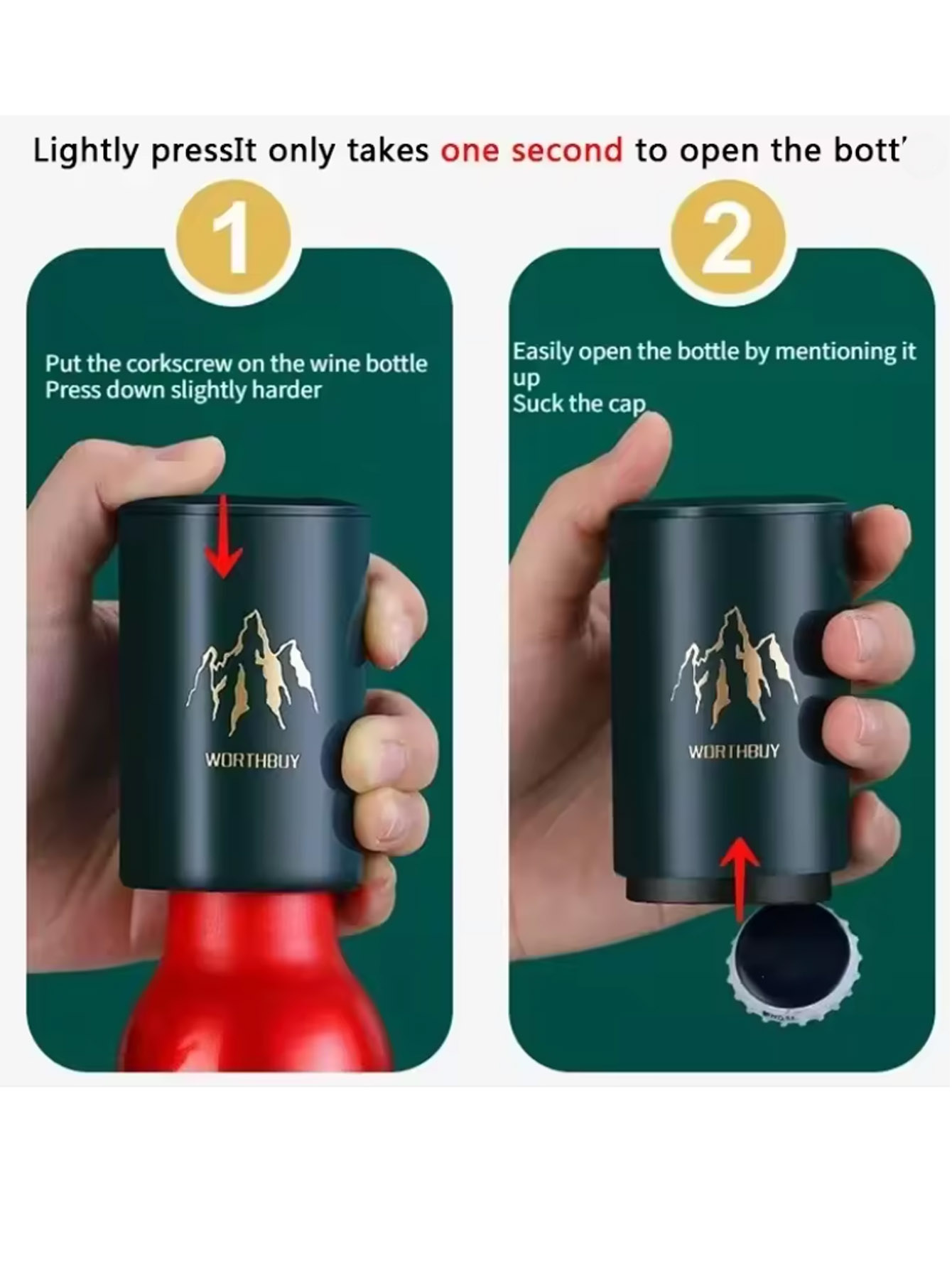 Wine Opener Electric - 1Pcs Automatic Beer Bottle Opener Stainless