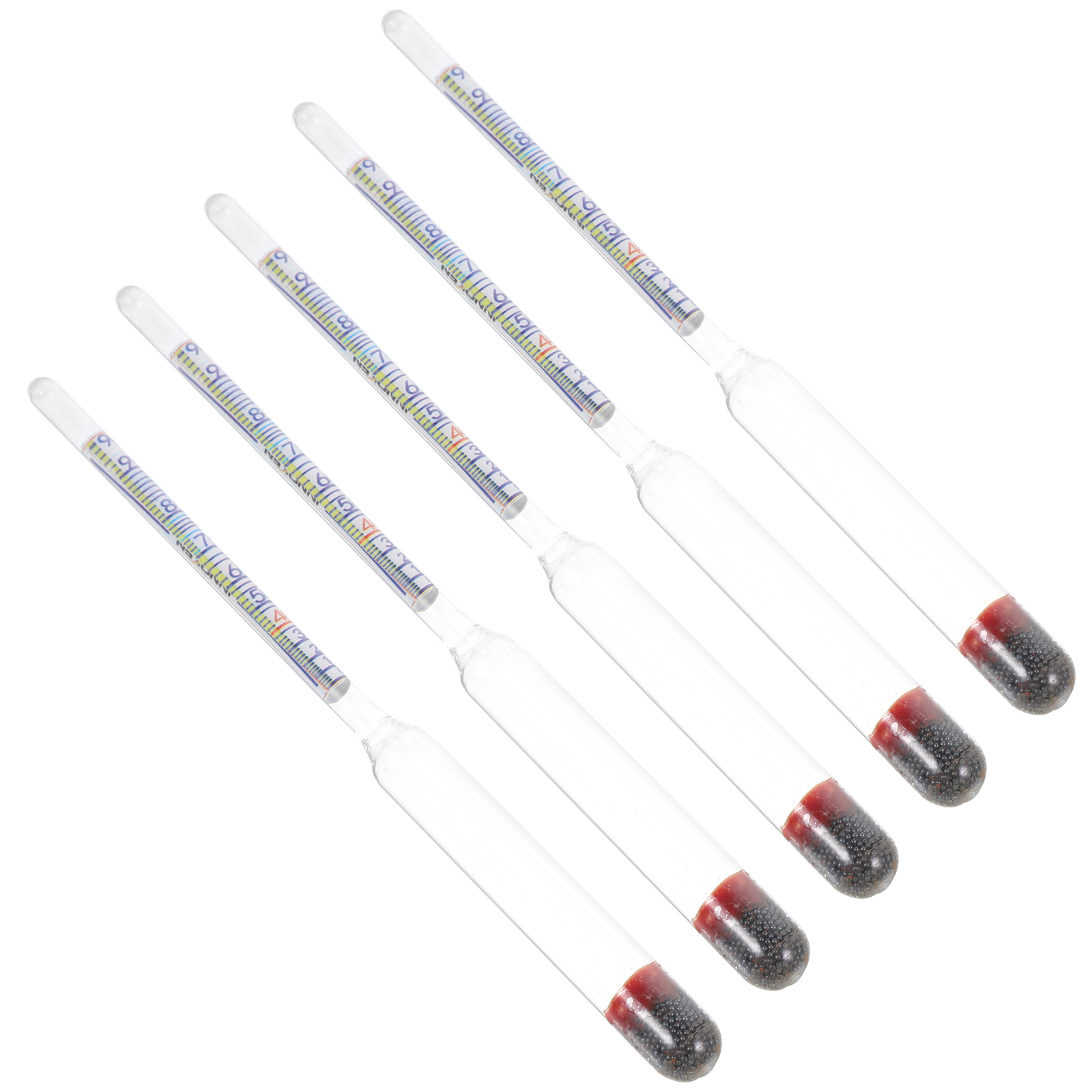 Wine To Beer Alcohol - 5Pcs Alcohol Meter Glass Hydrometer for