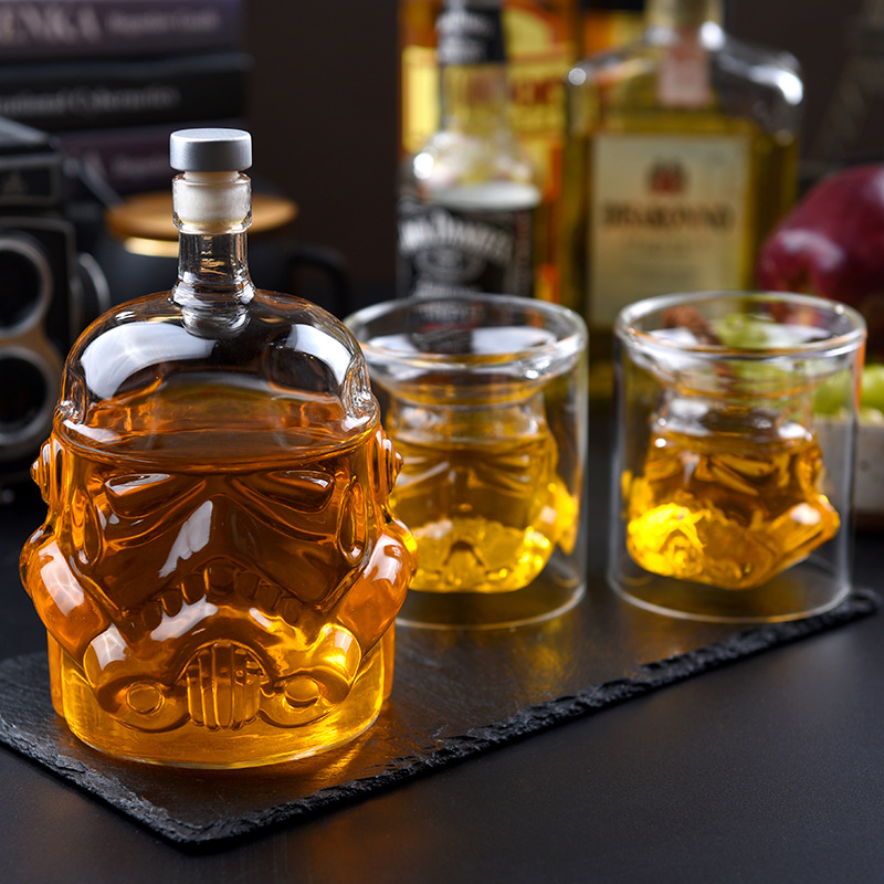 Whiskey Stone Set - Wine Glass Set Storm Trooper Helmet