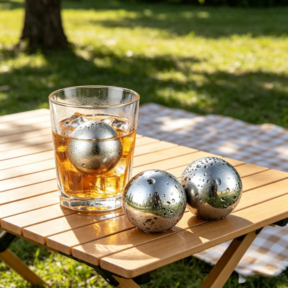 Whiskey Stone Set - Reusable Ice Cubes & Metal Chilling