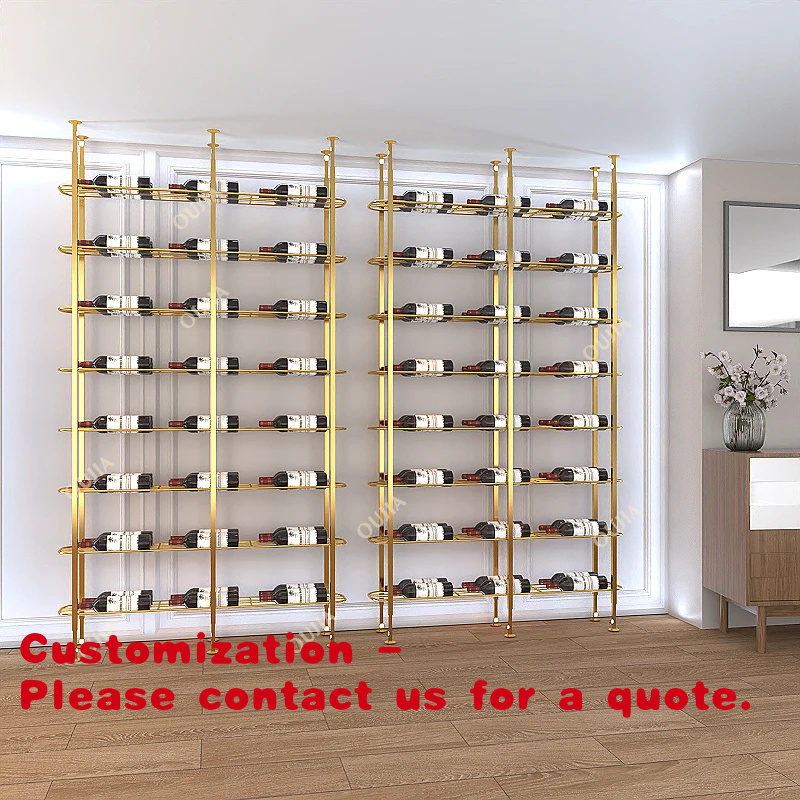 Wine Rack Wall Mount - custom.Metal Bar Restaurant Iron/ Aluminium/ Stainless