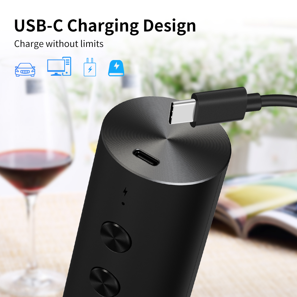 4-in-1 Electric Bottle Wine Op - Wine Opener Electric ulasan dan harga