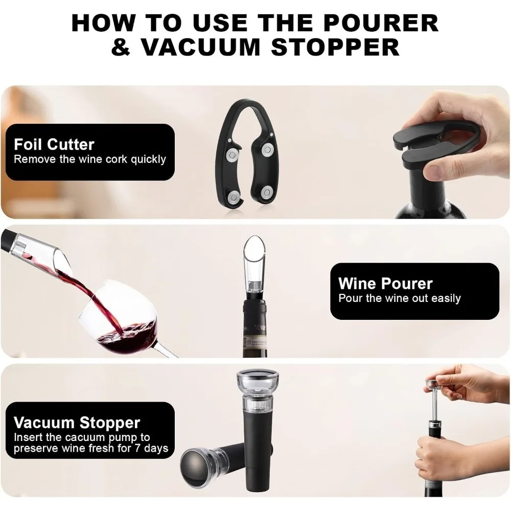 Electric Wine Opener Set Elect - Wine Opener Electric ulasan dan harga
