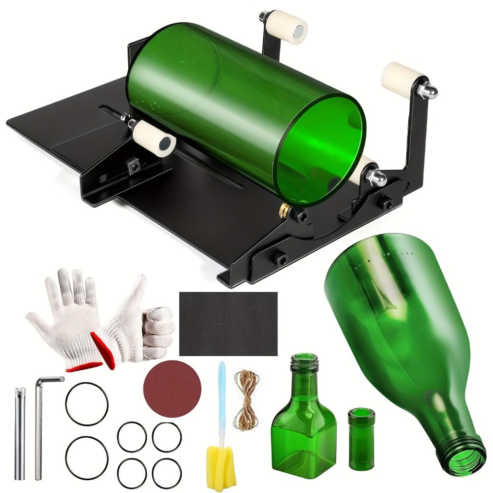 19pcs Glass Bottle Cutter Tool - Wine Beer Combination ulasan dan harga