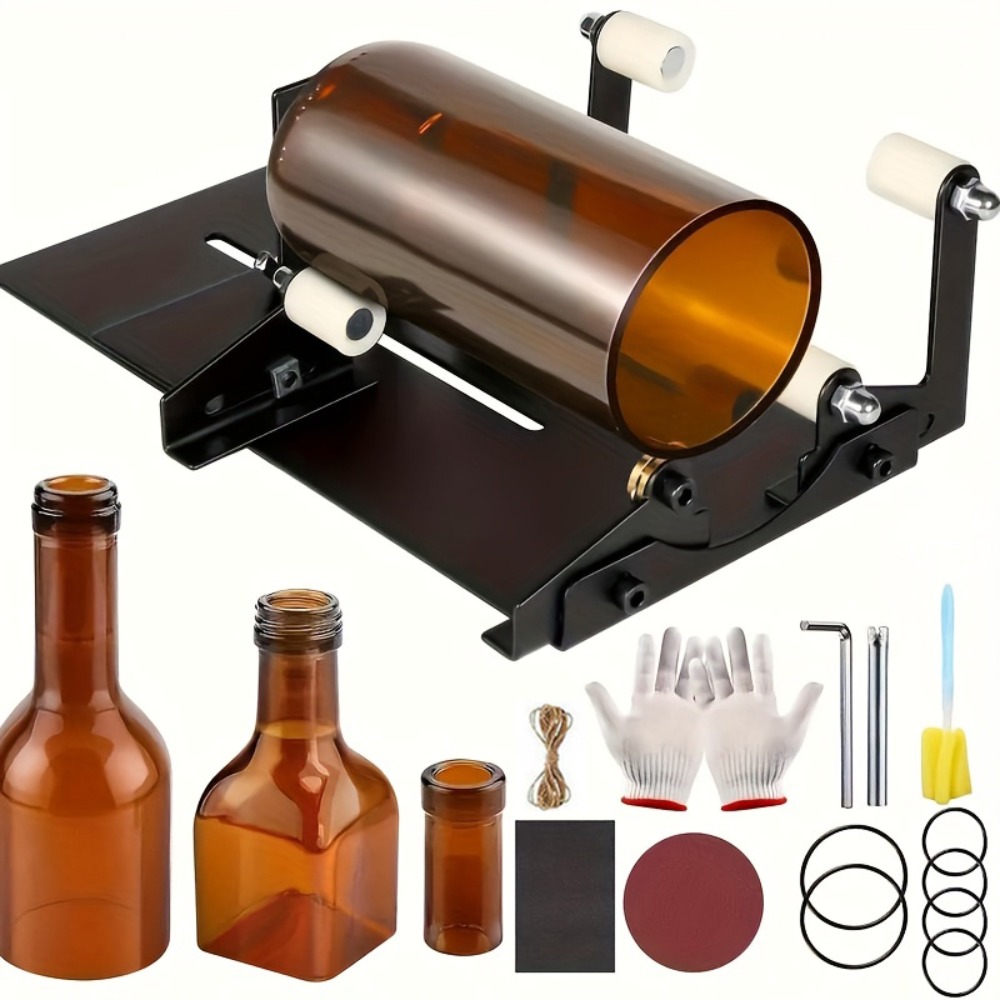19pcs Glass Bottle Cutter Tool - Wine Beer Combination ulasan dan harga