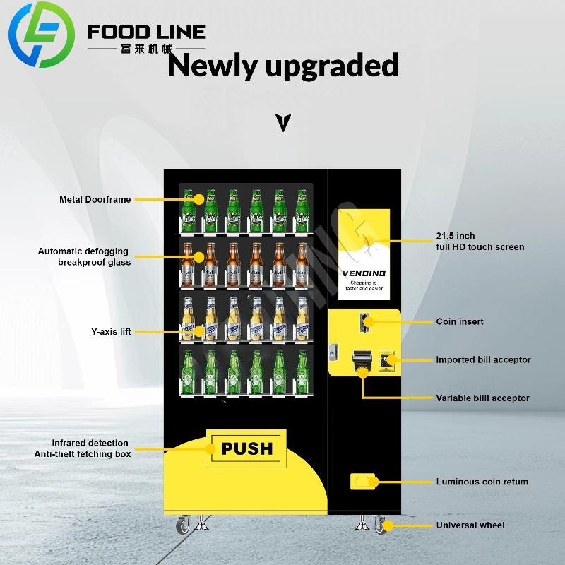Custom Cold Beer Vending Machi - Wine To Beer Alcohol ulasan dan harga