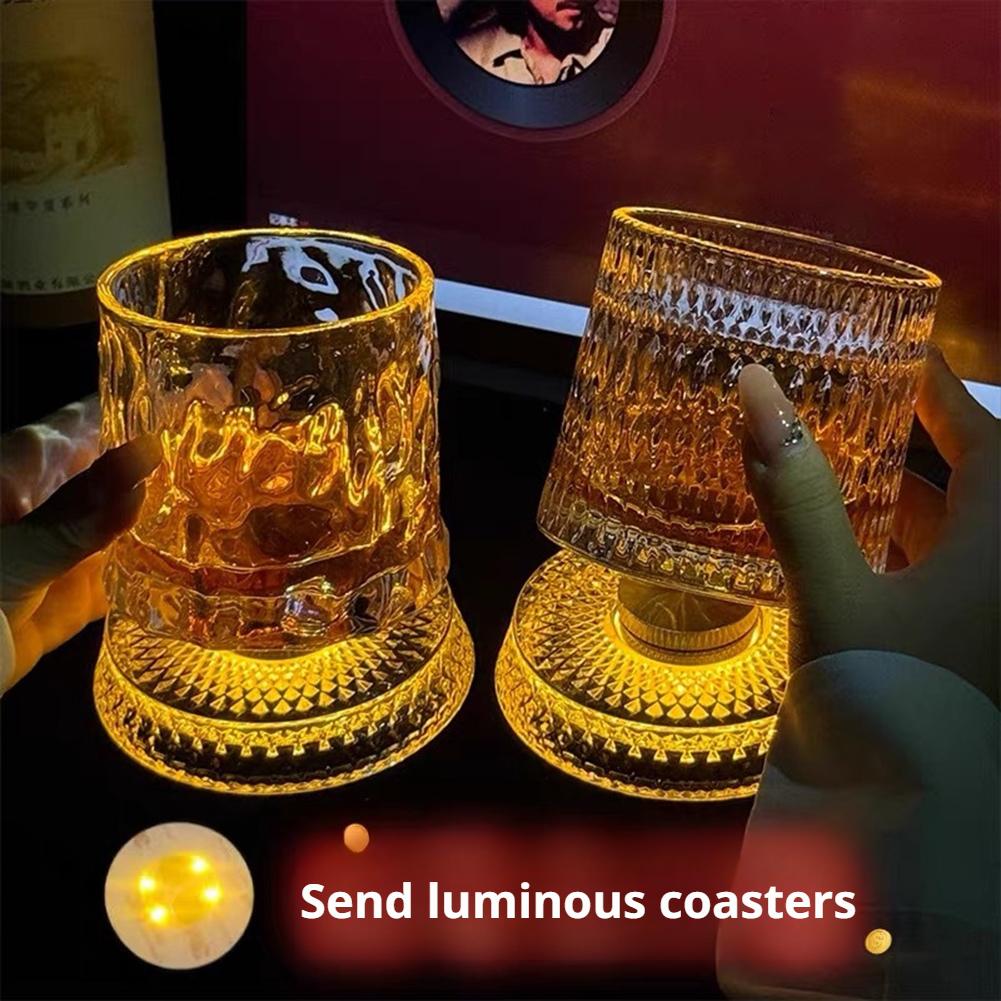 Rotating Whiskey Glass Creativ - Wine Whiskey Beer ulasan dan harga