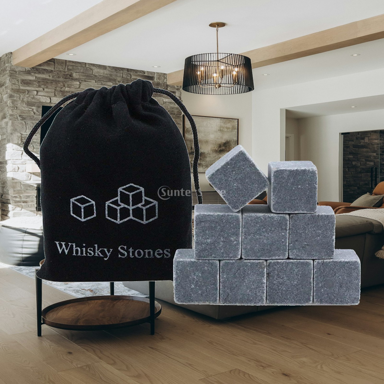 9Pcs Whiskey Stones Reusable R - Whiskey Stone Set ulasan dan harga