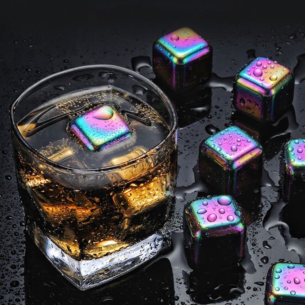 304 Stainless Steel Reusable M - Whiskey Stone Set ulasan dan harga