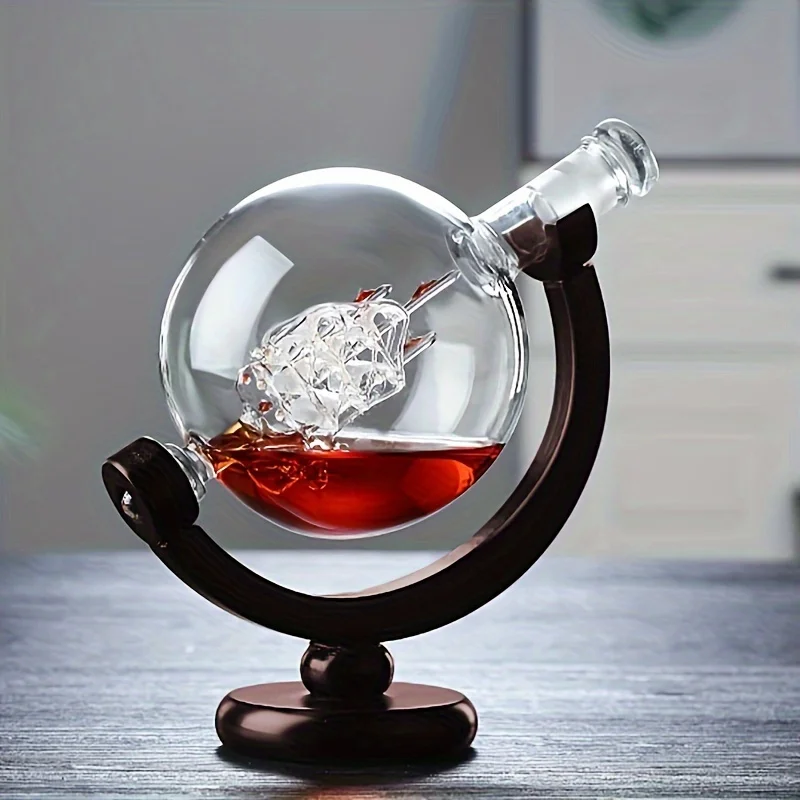 Globe Shaped Whiskey Decanter  - Whiskey Stone Set ulasan dan harga