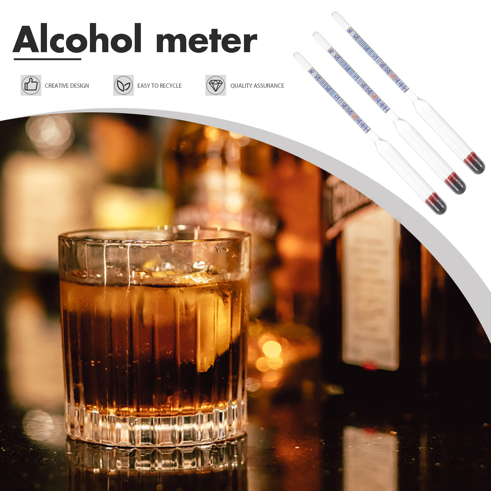 5Pcs High Accuracy Glass Alcoh - Wine To Beer Alcohol ulasan dan harga