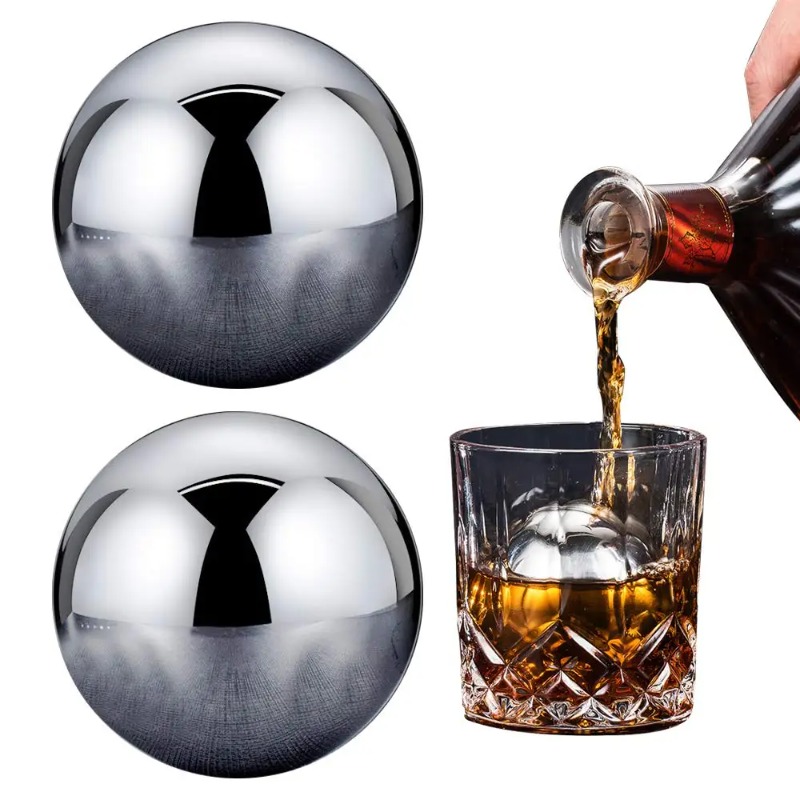 1PC Reusable Stainless Steel I - Whiskey Stone Set ulasan dan harga