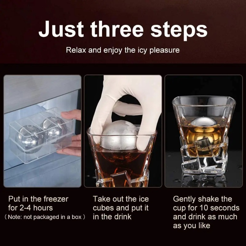 1PC Reusable Stainless Steel I - Whiskey Stone Set ulasan dan harga