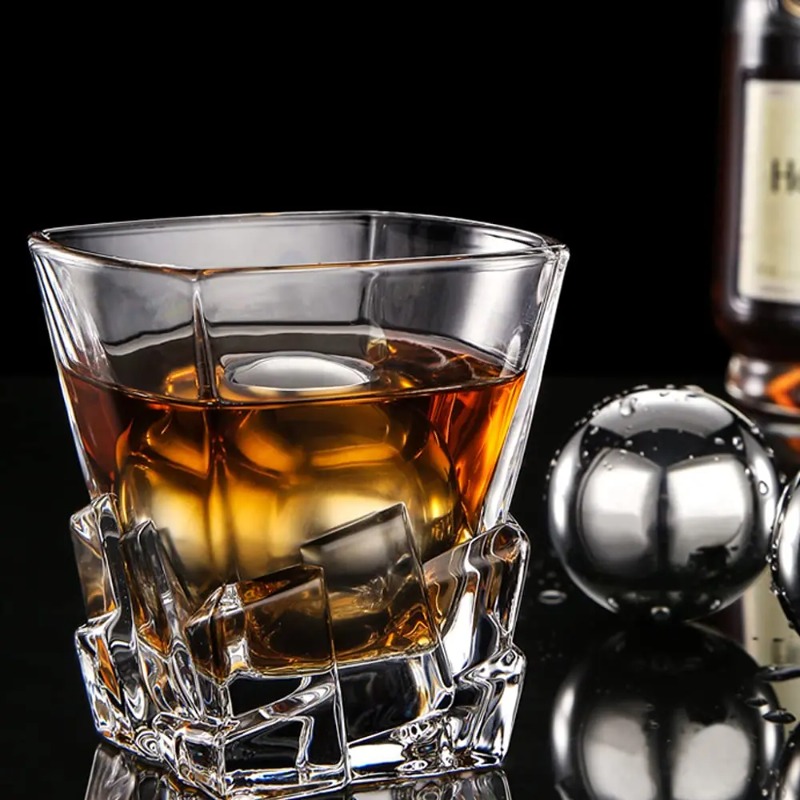 1PC Reusable Stainless Steel I - Whiskey Stone Set ulasan dan harga