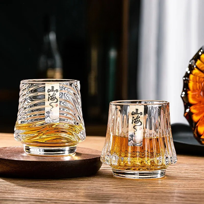 Glass Whiskey Cup Set Shanhai  - Wine Whiskey Beer ulasan dan harga