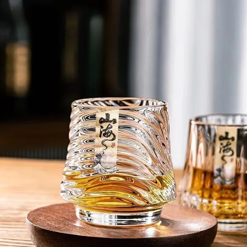 Glass Whiskey Cup Set Shanhai  - Wine Whiskey Beer ulasan dan harga