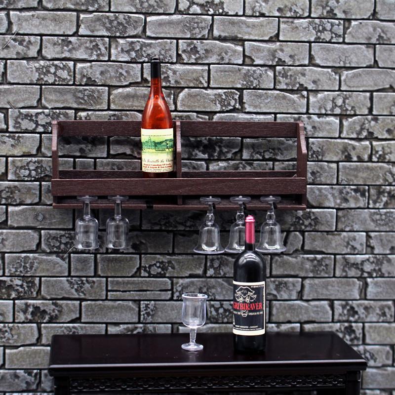 1Set Dollhouse Toy Simulation  - Wine Rack Wall Mount ulasan dan harga