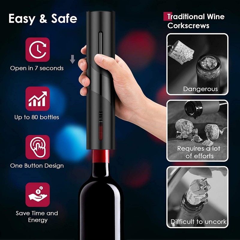 Rechargeable Multifunction Ele - Wine Opener Electric ulasan dan harga