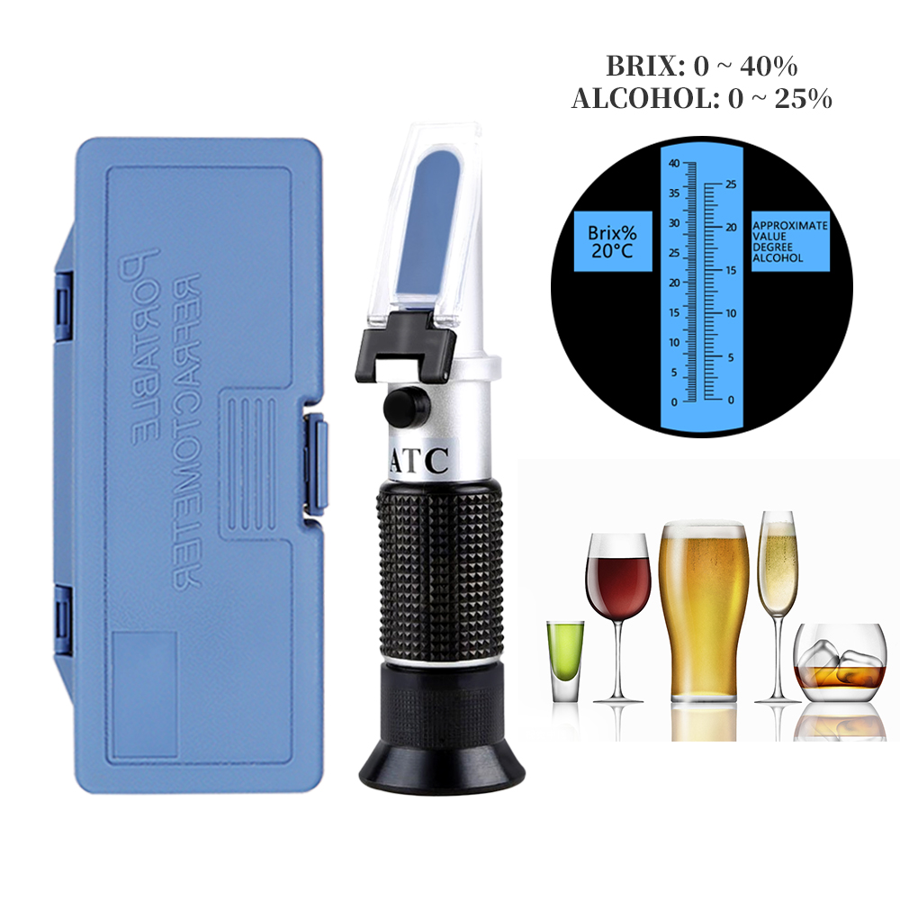 2 in 1 Handheld Alcohol Brix R - Wine To Beer Alcohol ulasan dan harga