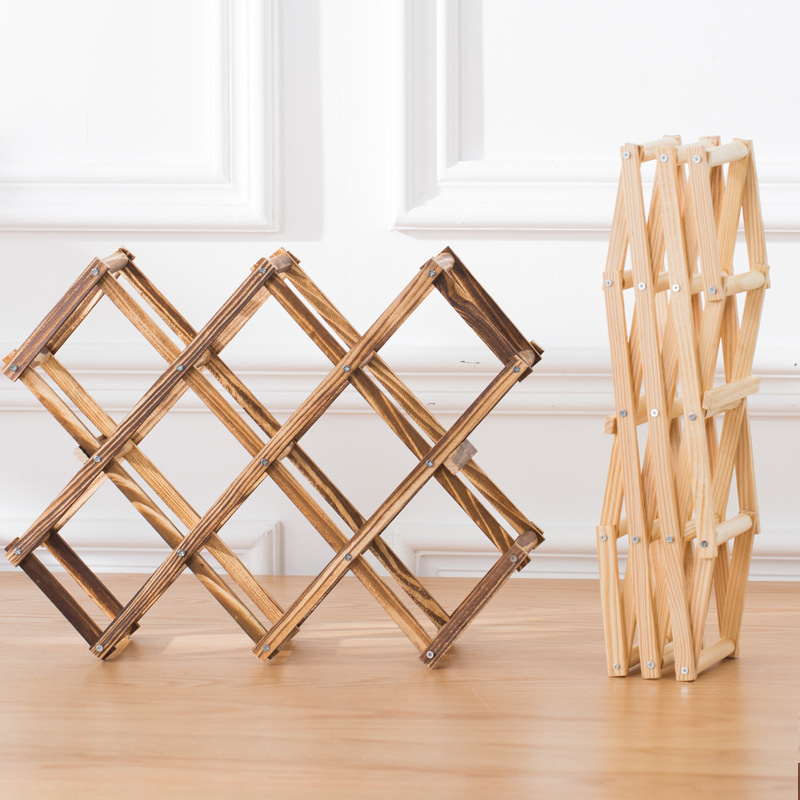 Wooden Double-layer Red Wine D - Wine Rack Wall Mount ulasan dan harga