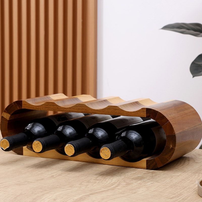 Wooden Double-layer Red Wine D - Wine Rack Wall Mount ulasan dan harga