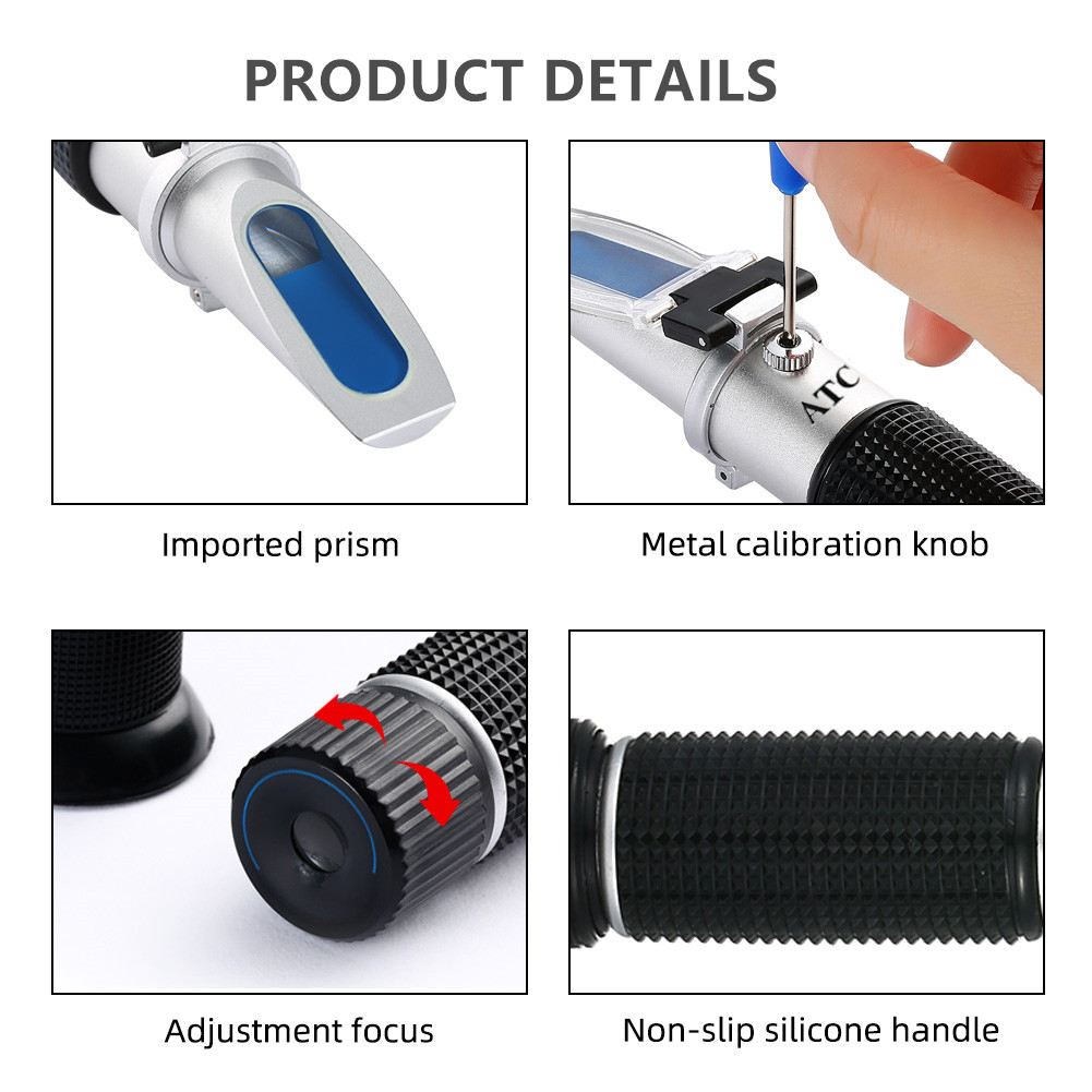 Refractometer 0-32% Brix Beer  - Wine To Beer Alcohol ulasan dan harga