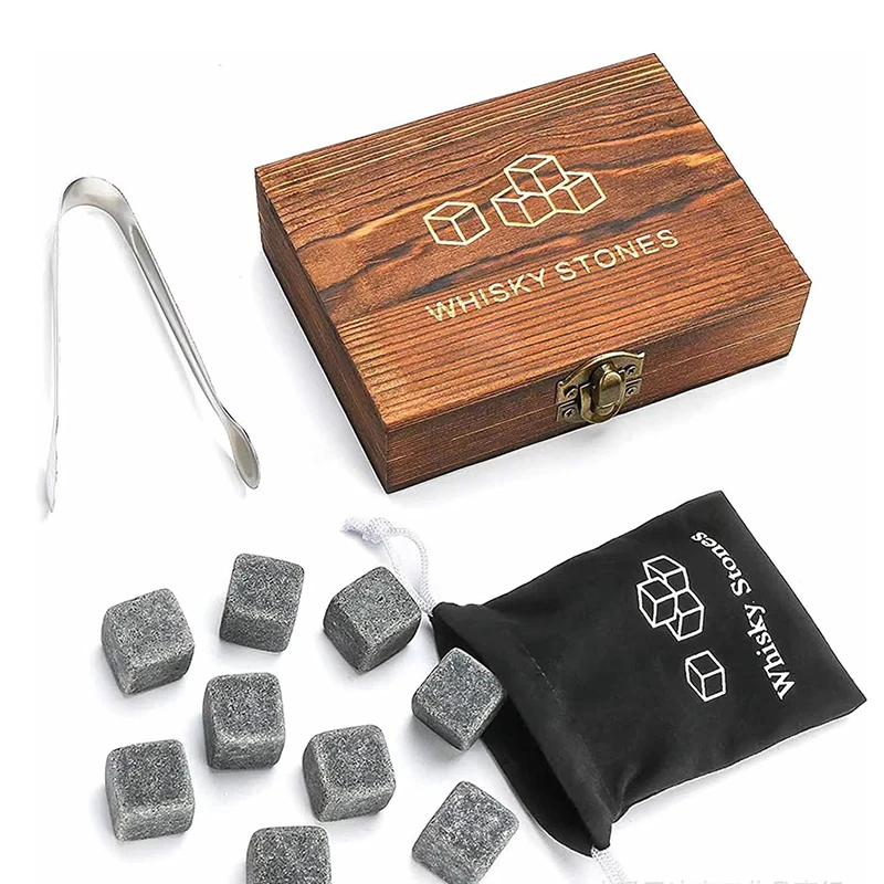 Whisky Stones Gift Set 9 Pcs N - Whiskey Stone Set ulasan dan harga