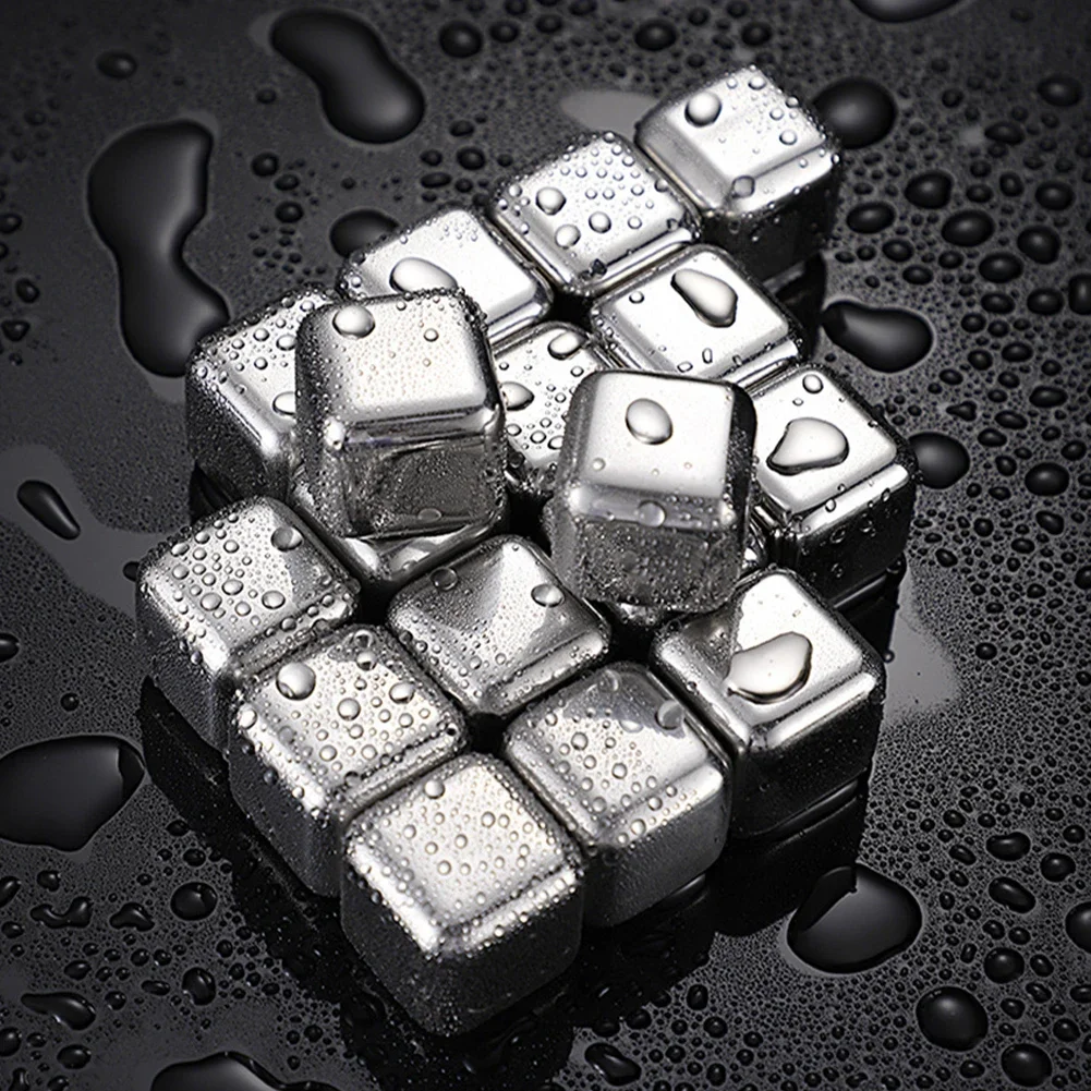 Stainless Steel Ice Block Reus - Whiskey Stone Set ulasan dan harga