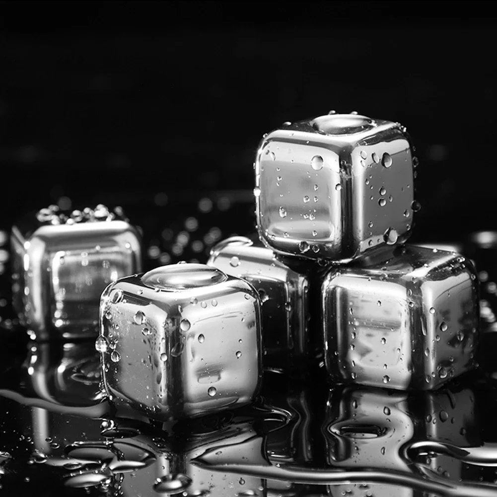 Stainless Steel Ice Block Reus - Whiskey Stone Set ulasan dan harga