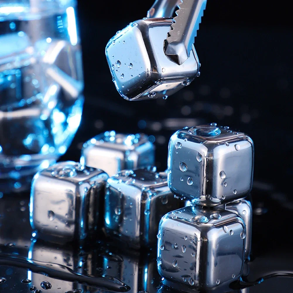 Stainless Steel Ice Block Reus - Whiskey Stone Set ulasan dan harga