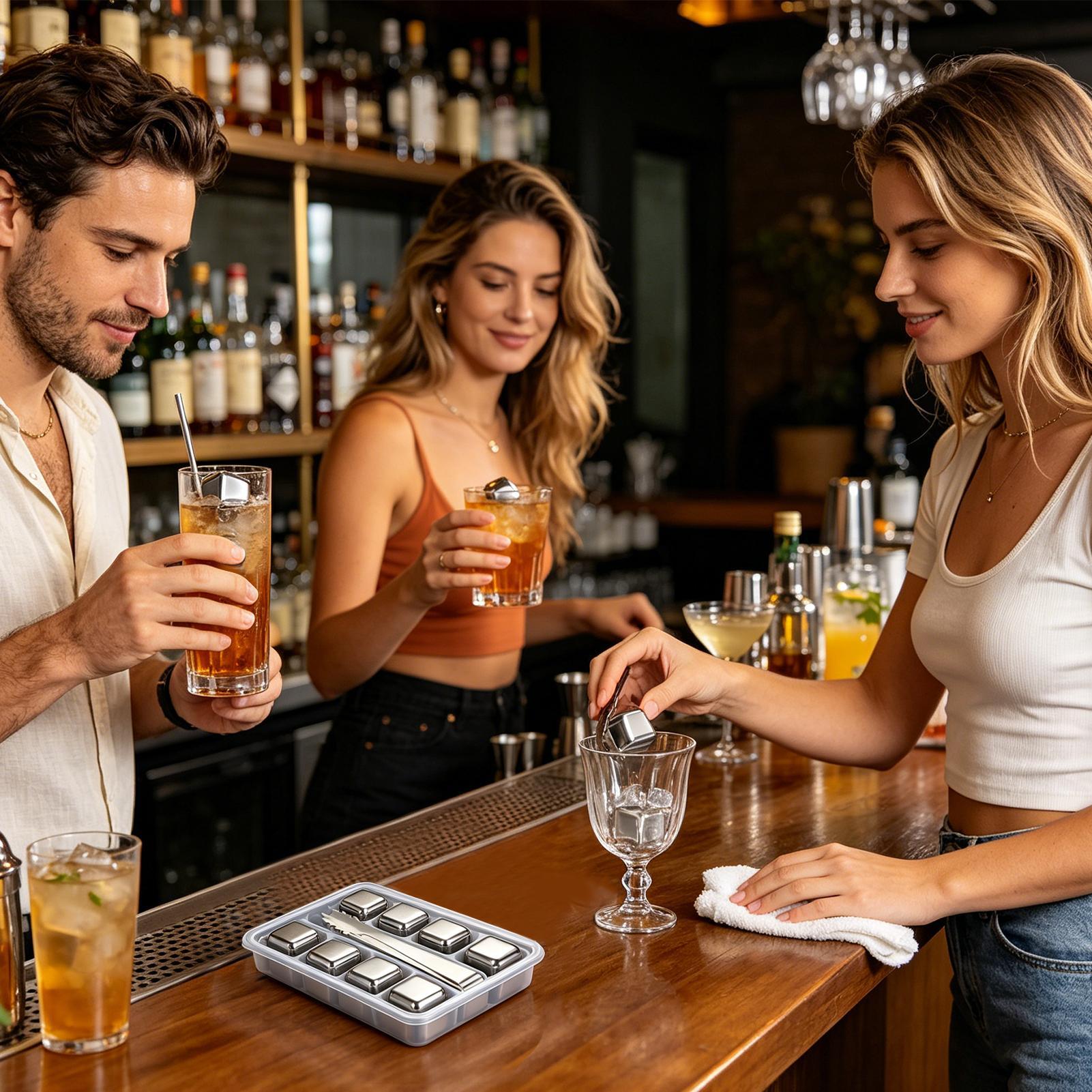 Reusable Ice Cubes For Drinks  - Whiskey Stone Set ulasan dan harga