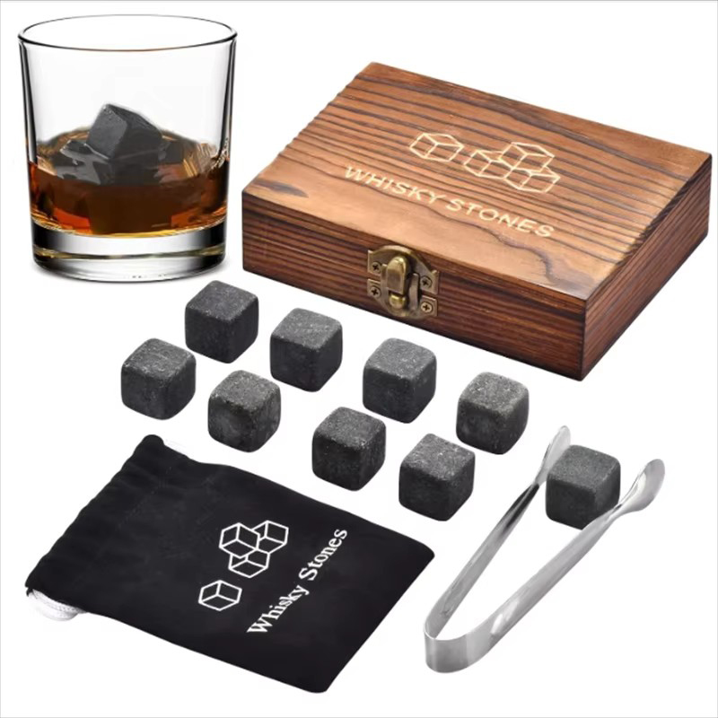 9 PCS Whisky Ice Stones Reusab - Whiskey Stone Set ulasan dan harga