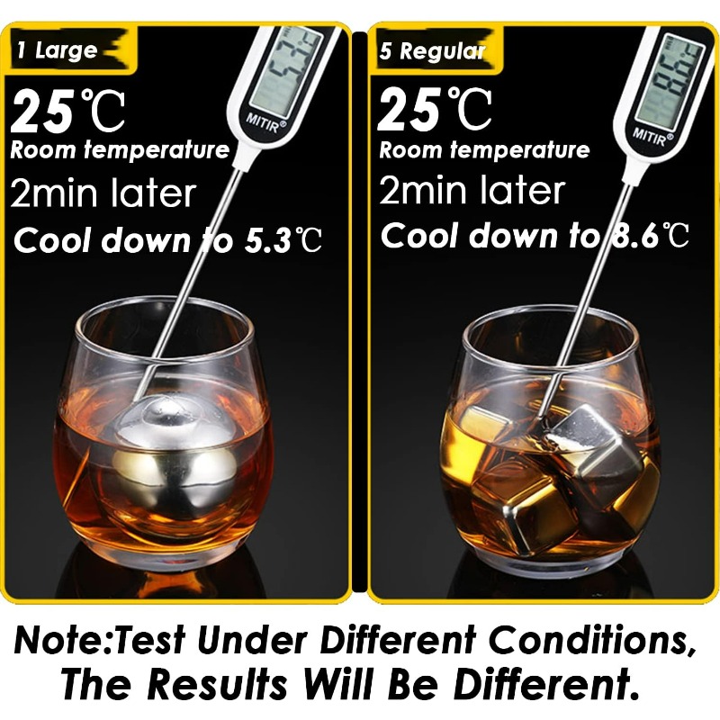 Reusable Ice Cubes & Metal Chi - Whiskey Stone Set ulasan dan harga