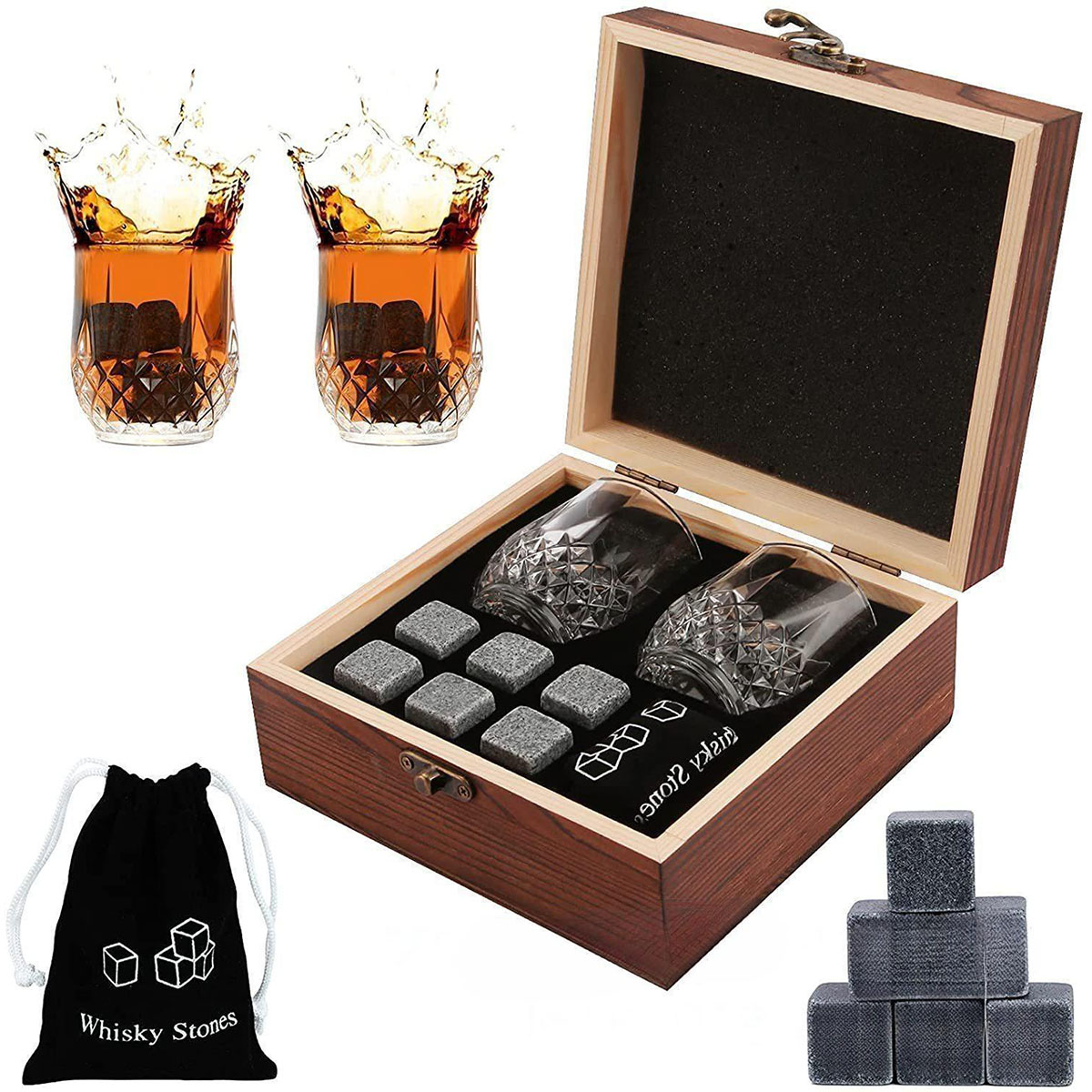 Christmas Valentine's Gift Whi - Whiskey Stone Set ulasan dan harga