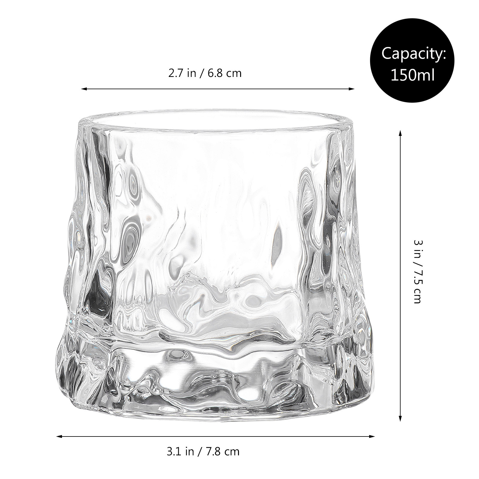 1Pcs Hammered Wine Glass Cup P - Wine Whiskey Beer ulasan dan harga