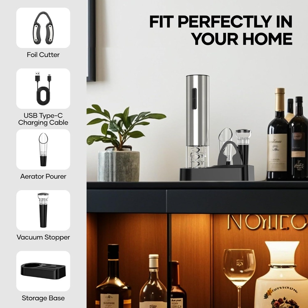 USB Rechargeable Electric Wine - Wine Opener Electric ulasan dan harga