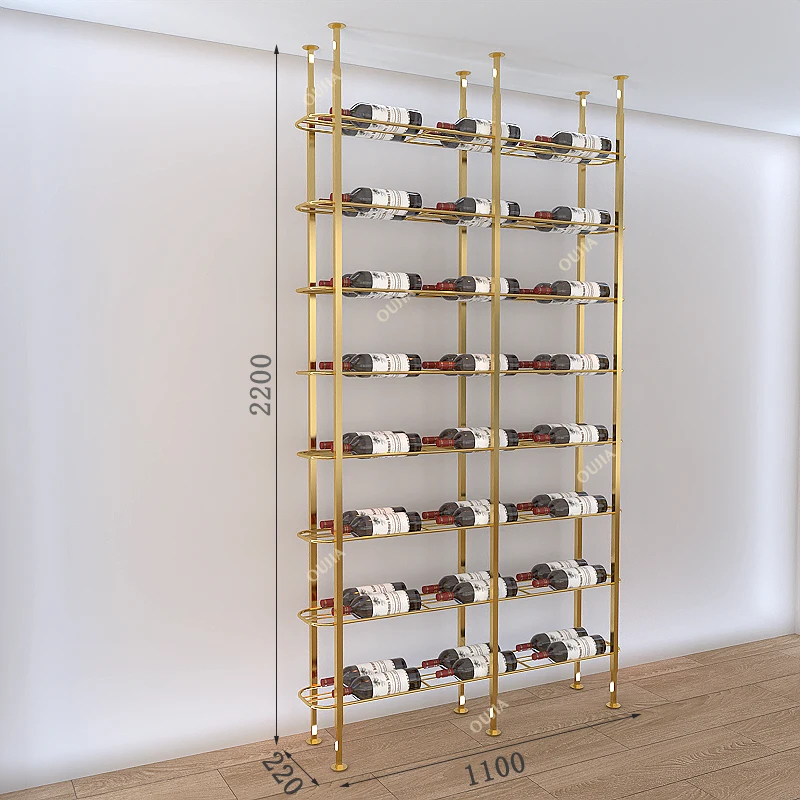 custom.Metal Bar Restaurant Ir - Wine Rack Wall Mount ulasan dan harga