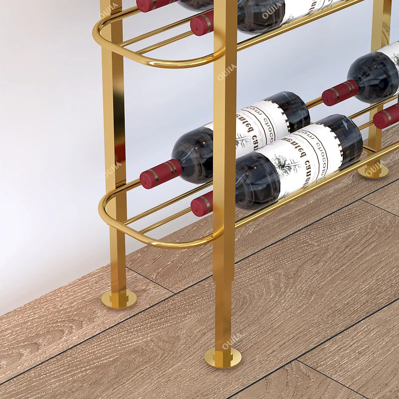 custom.Metal Bar Restaurant Ir - Wine Rack Wall Mount ulasan dan harga