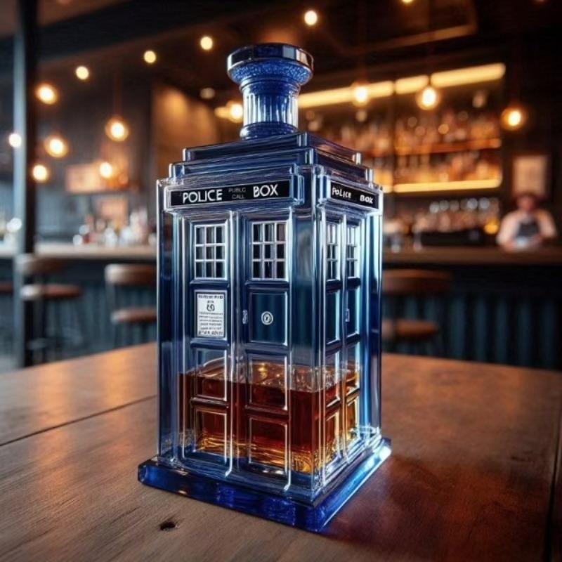 Creative Phone Booth Decanter  - Wine Whiskey Beer ulasan dan harga